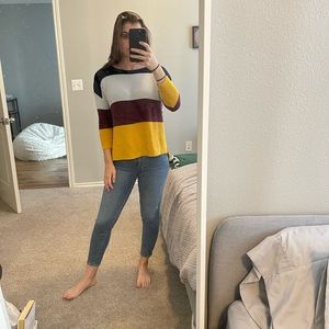 Old navy color block knit sweater
